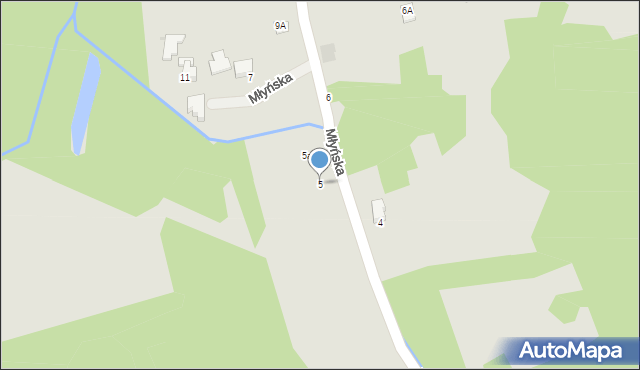 Brzesko, Młyńska, 5, mapa Brzesko