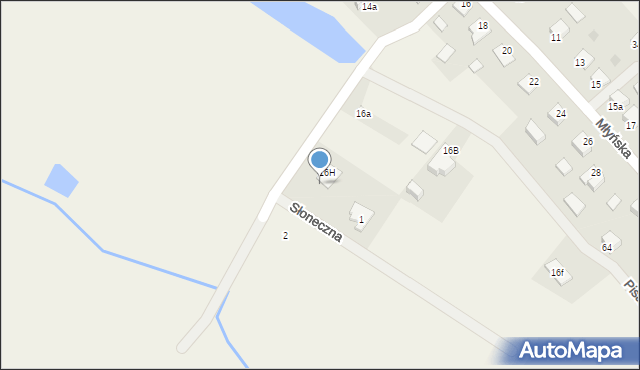 Bukowiec, Młyńska, 16g, mapa Bukowiec