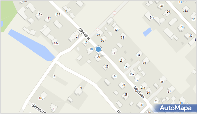 Bukowiec, Młyńska, 20, mapa Bukowiec