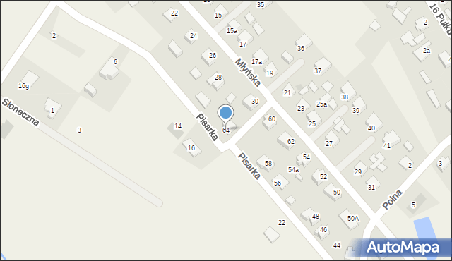 Bukowiec, Młyńska, 64, mapa Bukowiec