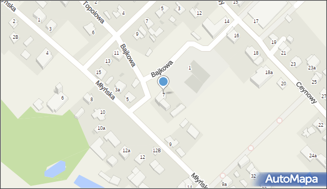 Bukowiec, Młyńska, 7, mapa Bukowiec