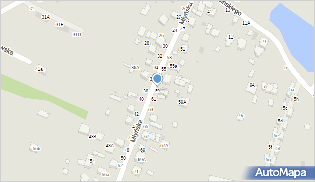 Busko-Zdrój, Młyńska, 59, mapa Busko-Zdrój