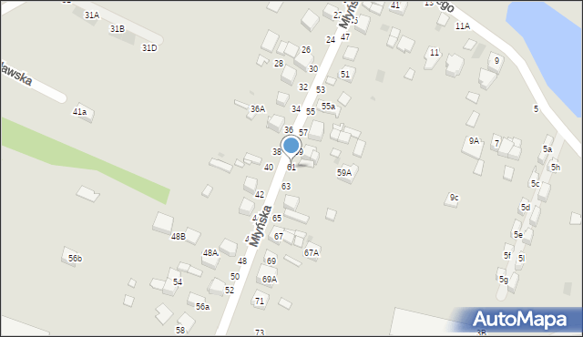 Busko-Zdrój, Młyńska, 61, mapa Busko-Zdrój