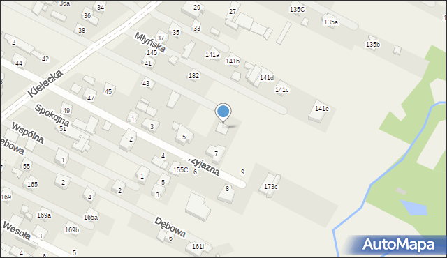 Cedzyna, Młyńska, 2, mapa Cedzyna