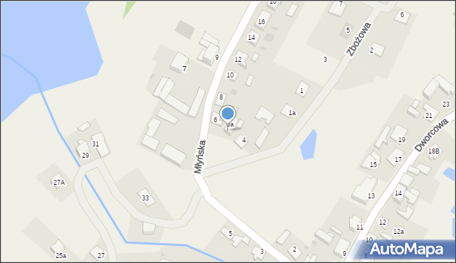 Cekcyn, Młyńska, 6b, mapa Cekcyn