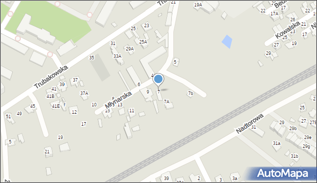 Chełm, Młynarska, 7, mapa Chełma