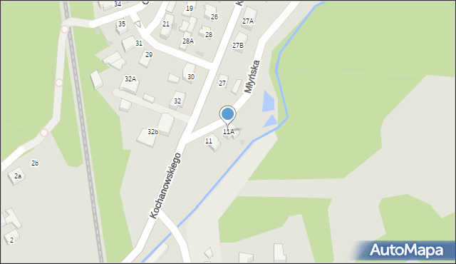 Chodzież, Młyńska, 11A, mapa Chodzież