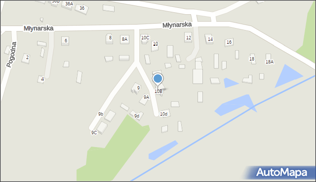 Chorzele, Młynarska, 10B, mapa Chorzele