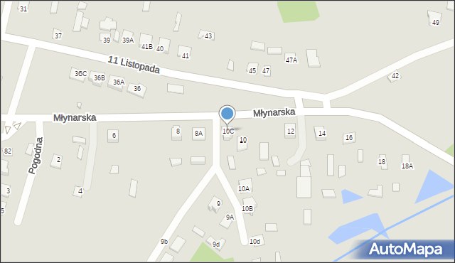 Chorzele, Młynarska, 10C, mapa Chorzele