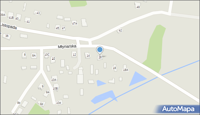 Chorzele, Młynarska, 16, mapa Chorzele