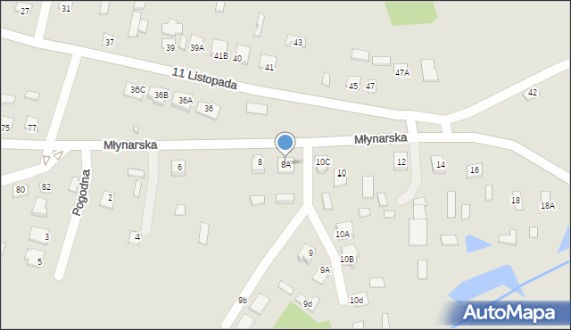 Chorzele, Młynarska, 8A, mapa Chorzele