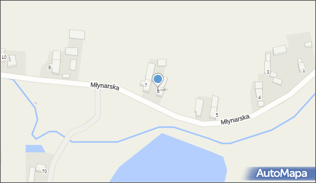 Chotków, Młynarska, 6, mapa Chotków