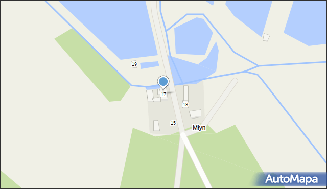 Chróścice, Młyńska, 17, mapa Chróścice