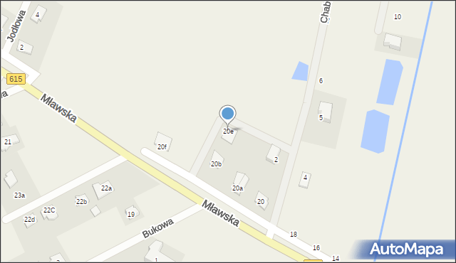 Chruszczewo, Mławska, 20e, mapa Chruszczewo
