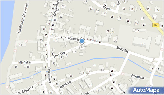 Czaplinek, Młyńska, 14, mapa Czaplinek