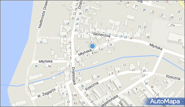 Czaplinek, Młyńska, 6, mapa Czaplinek