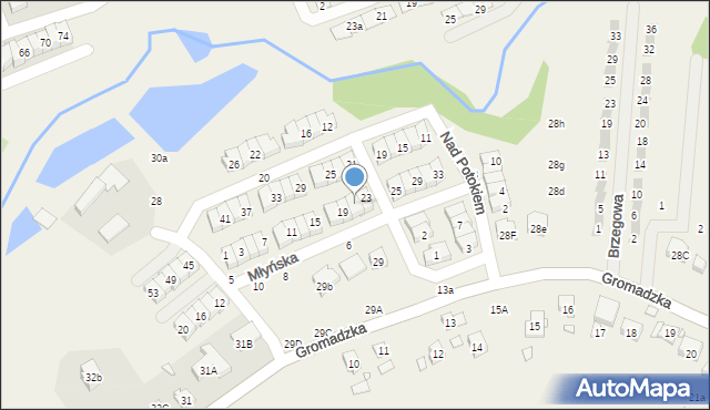 Czapury, Młyńska, 21, mapa Czapury