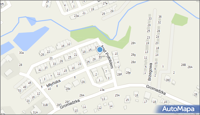 Czapury, Młyńska, 33, mapa Czapury