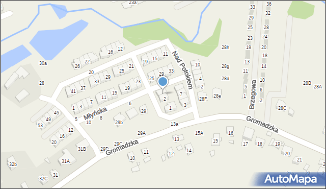 Czapury, Młyńska, 4, mapa Czapury