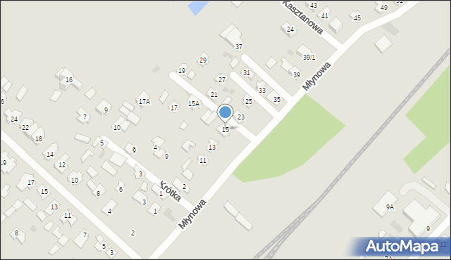 Czarna Białostocka, Młynowa, 15, mapa Czarna Białostocka