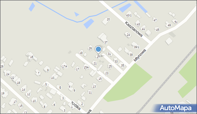 Czarna Białostocka, Młynowa, 27, mapa Czarna Białostocka