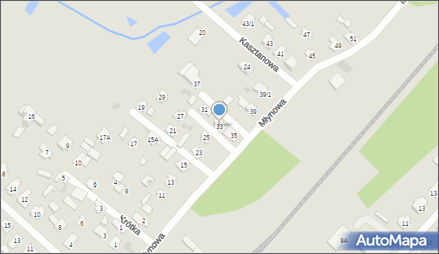 Czarna Białostocka, Młynowa, 33, mapa Czarna Białostocka