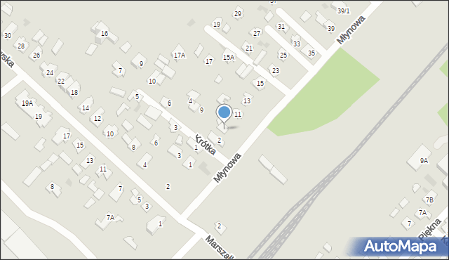 Czarna Białostocka, Młynowa, 7, mapa Czarna Białostocka