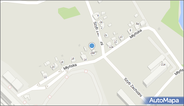 Czerwionka-Leszczyny, Młyńska, 14a, mapa Czerwionka-Leszczyny