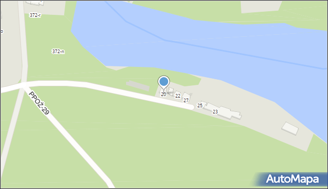 Człopa, Młyńska, 20, mapa Człopa