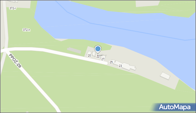 Człopa, Młyńska, 22, mapa Człopa