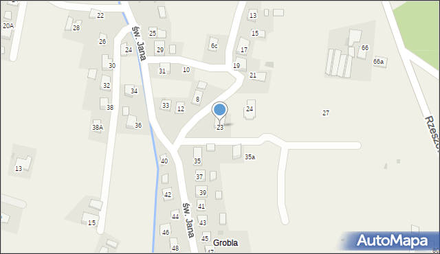 Czudec, Młyńska, 23, mapa Czudec