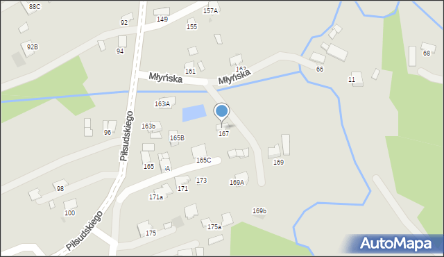 Dąbrowa Tarnowska, Młyńska, 2, mapa Dąbrowa Tarnowska