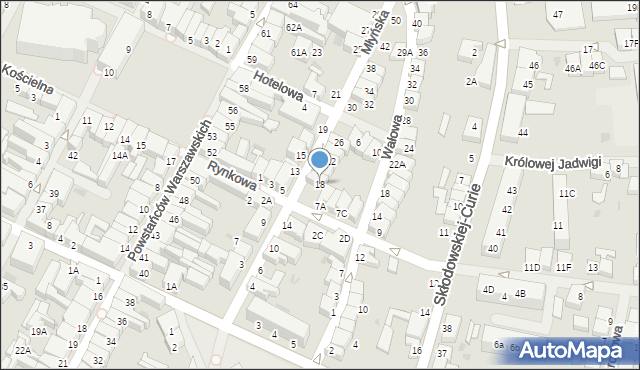 Darłowo, Młyńska, 18, mapa Darłowo