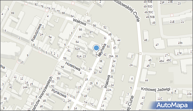 Darłowo, Młyńska, 25, mapa Darłowo