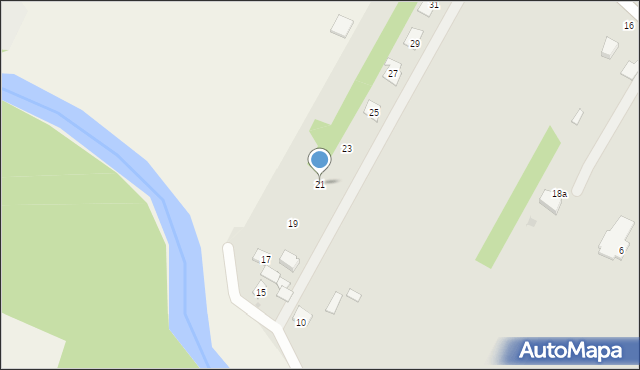 Dęblin, Młynki, 21, mapa Dęblin