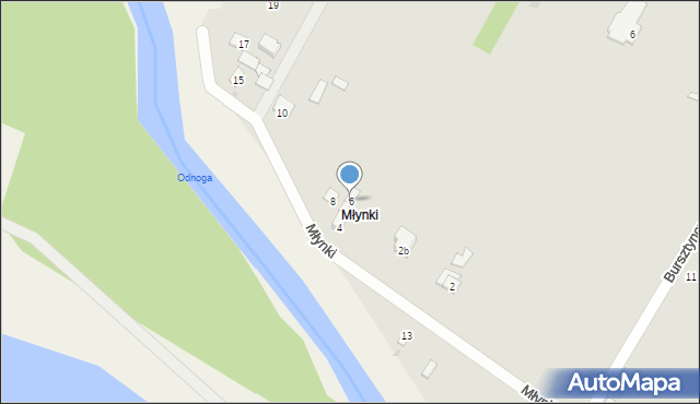 Dęblin, Młynki, 6, mapa Dęblin