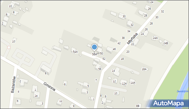Dobieszowice, Młyńska, 56A, mapa Dobieszowice