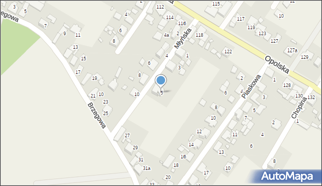 Dobrzeń Mały, Młyńska, 5, mapa Dobrzeń Mały