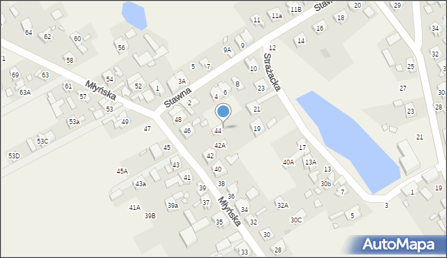 Dopiewo, Młyńska, 44a, mapa Dopiewo