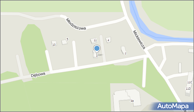 Drezdenko, Młodzieżowa, 1, mapa Drezdenko