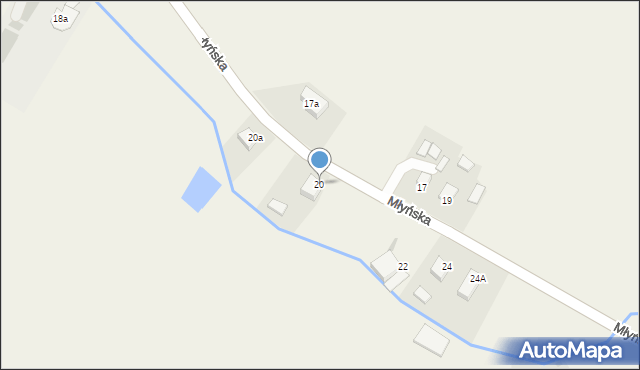Drzycim, Młyńska, 20, mapa Drzycim