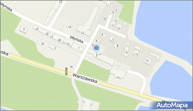 Garbów, Młyńska, 2, mapa Garbów