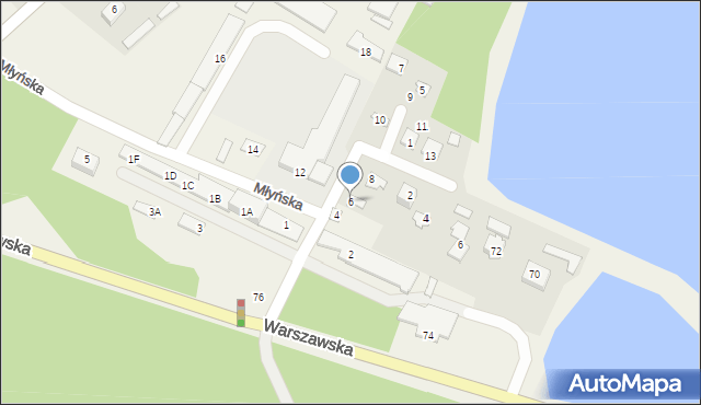 Garbów, Młyńska, 6, mapa Garbów
