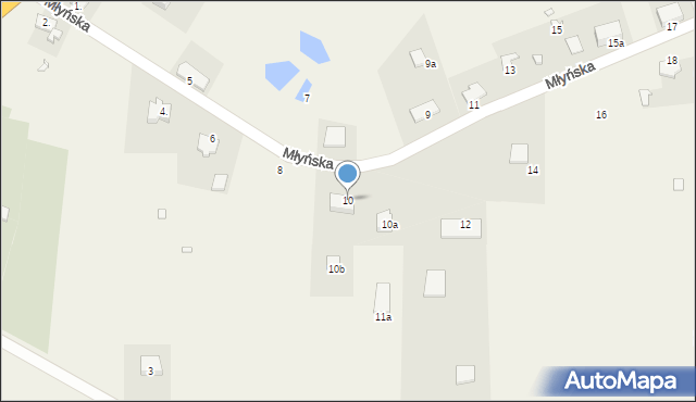 Gardeja, Młyńska, 10, mapa Gardeja