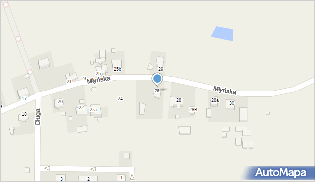 Gardeja, Młyńska, 26, mapa Gardeja