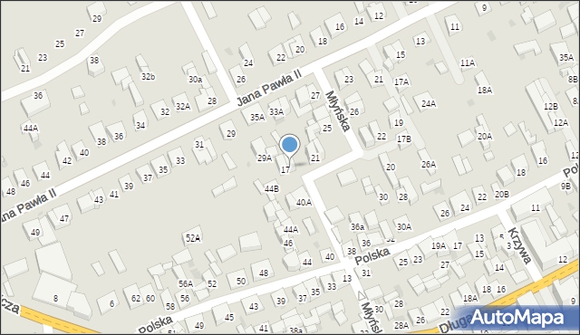 Garwolin, Młyńska, 19, mapa Garwolin