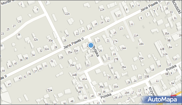 Garwolin, Młyńska, 27, mapa Garwolin