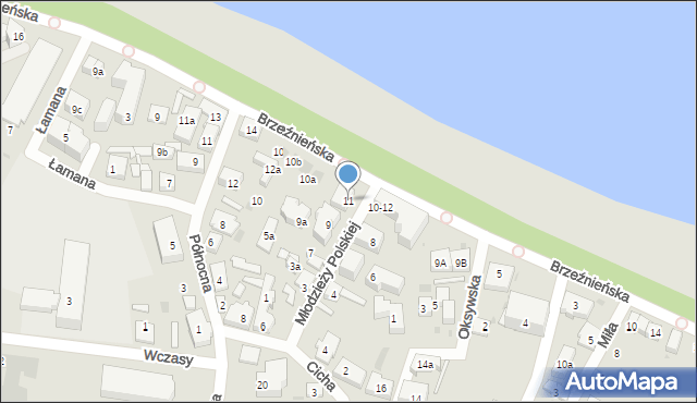 Gdańsk, Młodzieży Polskiej, 11, mapa Gdańska