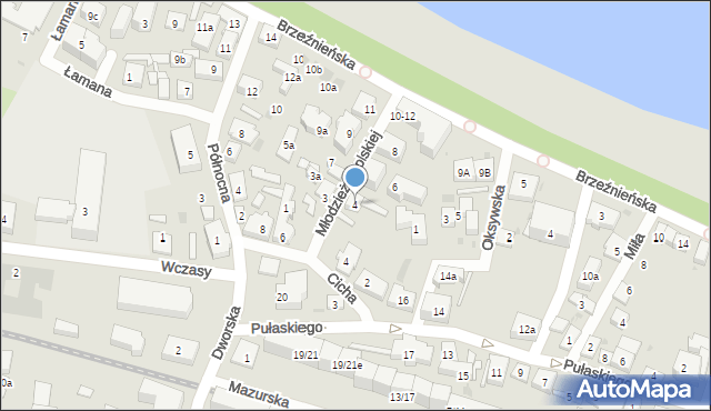 Gdańsk, Młodzieży Polskiej, 4, mapa Gdańska