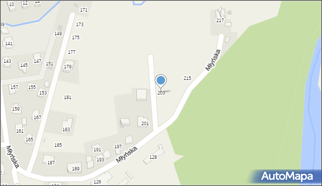 Gdów, Młyńska, 203, mapa Gdów